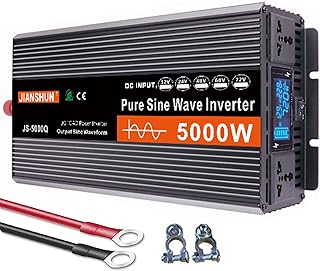 Onduleur de puissance à onde sinusoïdale pure 3000w 4000w 5000w 6000w (crête), convertisseur d'énergie solaire intelligent 12v/24v/48v/60v dc à 220v ~ 240v ac avec écran lcd, prises ac, pour camping-car, camion, 5000w- 48v. La boutique en ligne DIAYTAR COTE D'IVOIRE est une destination de choix pour les consommateurs ivoiriens qui cherchent à acheter des produits de haute qualité à des prix abordables. Avec une offre de plus de 300 000 références, la boutique couvre une large gamme de catégories de produits, allant des accessoires de mode aux produits d'électronique en passant par les produits pour la maison. Les clients peuvent naviguer facilement sur le site pour trouver ce qu'ils cherchent et profiter d'une expérience d'achat en ligne fluide et sécurisée.