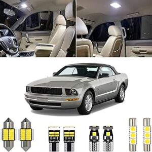 Kit d'éclairage intérieur led xbi smi 5 pièces blanc 6000k pour ford