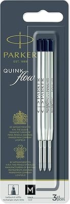 Recharges pour stylo à bille parker quinque flow, pointe moyenne, noir, 3 pièces. DIAYTAR COTE D'IVOIRE est une boutique en ligne généraliste qui propose plus de 300000 références pour satisfaire les besoins de ses clients. Elle est leader dans son secteur en Côte d'Ivoire.