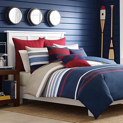 Parure de lit nautica radford par home radford | satin 100 % coton, confortable, doux, durable, respirant, réversible, parure de lit 230 x 220 + 50 x 75 (2 taies d'oreiller). Avec plus de 300000 références de produits, DIAYTAR COTE D'IVOIRE est la boutique en ligne la plus complète en Côte d'Ivoire. La boutique en ligne est dédiée à offrir une expérience d'achat en ligne exceptionnelle à ses clients, avec des services de livraison rapides et des prix compétitifs.