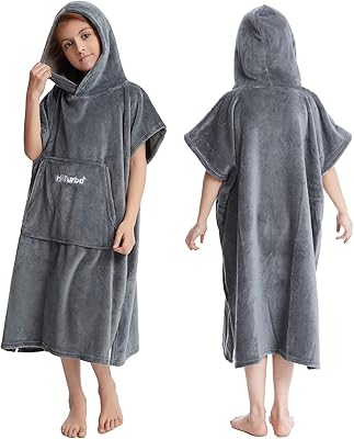 Peignoir de bain avec capuche pour enfants heturbo, pour la plage, la natation