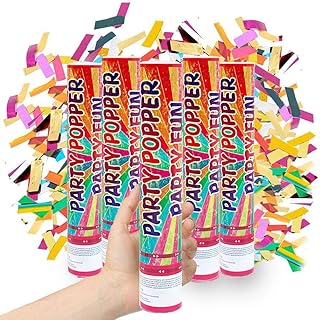 Canons à confettis, gobelets de fête métalliques multicolores de 30 cm pour mariage, réveillon du nouvel an, remise des diplômes, fournitures de fête d'anniversaire [paquet de 5]. DIAYTAR COTE D'IVOIRE est la boutique en ligne la plus complète de Cote d'Ivoire, proposant une gamme immense de produits allant des produits alimentaires aux électroniques, en passant par les vêtements et les accessoires. Cette boutique en ligne est idéale pour ceux qui cherchent à faire des achats pratiques et confortables. Les clients peuvent profiter de promotions et de réductions régulières.
