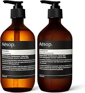 Shampooing et après-shampooing aesop | 500 ml/16,9 fl oz | sans parabène, sans cruauté envers les animaux et végétalien. DIAYTAR COTE D'IVOIRE est la boutique en ligne idéale pour les ivoiriens qui cherchent à acheter des produits de qualité à des prix abordables. Avec sa grande variété de produits et ses services de livraison fiables, DIAYTAR COTE D'IVOIRE est la destination de choix pour les consommateurs en Cote d'Ivoire.