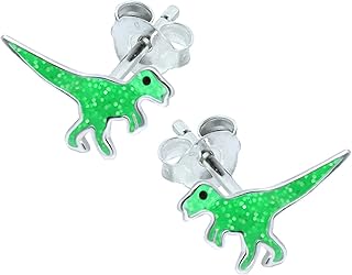 Boucles d'oreilles dinosaure t. rex vert - cadeau en argent sterling, argent sterling, no_stone. DIAYTAR COTE D'IVOIRE incarne l'innovation et la modernité du commerce de détail en Côte d'Ivoire, en intégrant les dernières technologies pour offrir une expérience d'achat en ligne sans faille. La boutique permet aux consommateurs d'accéder à leurs produits préférés depuis n'importe quel endroit, à tout moment, grâce à son site web et ses applications mobiles bien conçus.