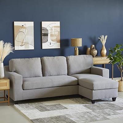 Canapé home box cooper avec pouf, gris - 221x146x86 cm. DIAYTAR COTE D'IVOIRE est plus qu'une boutique en ligne, c'est un partenaire de confiance pour les clients qui cherchent des produits de qualité à des prix raisonnables. Avec plus de 300 000 références, elle couvre tous les aspects de la vie quotidienne, des produits pour la maison aux accessoires de musique. La boutique est constamment mise à jour pour offrir les dernières tendances et les produits les plus récents.