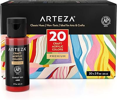 Arteza lot de 20 couleurs classiques, flacons de 60 ml, à base d'eau, finition mate, peinture acrylique artisanale pour projets d'art et de bricolage en extérieur sur verre, bois, céramique, tissus, papier et toile. Diaytar Côte d'Ivoire est une plateforme de commerce en ligne qui propose une large gamme de produits à des prix compétitifs. Avec plus de 300 000 références, cette boutique en ligne généraliste répond à tous les besoins des consommateurs ivoiriens, qu'il s'agisse d'électronique, de mode, de produits alimentaires ou d'autres catégories de produits. La boutique en ligne offre également des promotions et des réductions régulières pour satisfaire les clients.
