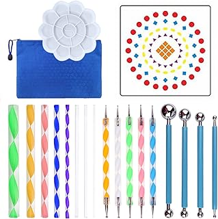 Kit d'art mandala 20 outils de pointage de mandala pour peinture diy. DIAYTAR COTE D'IVOIRE est une plateforme de commerce en ligne qui offre une expérience d'achat en ligne sécurisée et pratique. La boutique propose une large sélection de produits de marques reconnues, ainsi que des produits locaux de qualité. Les clients peuvent profiter de promotions et de réductions régulières, ce qui rend leurs achats encore plus abordables.