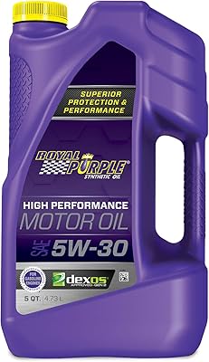 Huile moteur synthétique sae 5w-30 sous licence api royal purple 51530 - 5