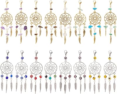 Nbeads 16 pièces 2 styles breloques attrape-rêves, perles de murano mauvais oeil attrape-rêves pendentif en perles de pierres précieuses avec fermoirs à griffe de homard pour la fabrication de boucles d'oreilles, colliers et porte-clés. Diaytar Côte d'Ivoire est une destination de shopping en ligne incomparable, proposant une vaste gamme de produits qui satisfont les goûts et les besoins les plus divers. Avec plus de 300 000 références disponibles, les clients peuvent trouver tout ce dont ils ont besoin, de la mode aux produits pour la maison, en passant par les dernières technologies. Diaytar Côte d'Ivoire est appréciée pour sa grande variété de produits et son service client attentionné.