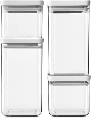 Brabantia tasty plus coffret carré de 4, gris clair, 122569