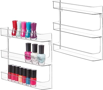 Organisateur de vernis à ongles et de cosmétiques à suspendre i design, lot de 2, collection clarity - 8,75" x 2" x 11,1", transparent. DIAYTAR COTE D'IVOIRE se positionne comme leader du commerce en ligne en Cote d'Ivoire, en offrant une expérience d'achat en ligne sécurisée et pratique. Les clients peuvent naviguer facilement sur le site pour trouver leurs produits préférés. 