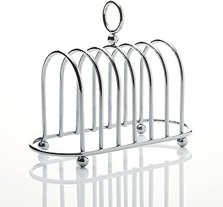 Porte-toast en métal moldale victorian à 6 tranches - support à toast chromé avec pieds en boule - boîte à toast avec poignée de transport - solide et durable. DIAYTAR COTE D'IVOIRE, c'est le leader du commerce électronique en Côte d'Ivoire, proposant plus de 300 000 références pour satisfaire tous vos désirs d'achat. Que vous cherchiez des produits pour la maison, des accessoires de mode ou des appareils électriques, DIAYTAR a tout pour répondre à vos attentes.