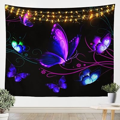 Tapisserie murale papillon à suspendre motif papillons violets et bleus couverture 3d sur le thème. DIAYTAR COTE D'IVOIRE est une boutique en ligne généraliste qui propose une large gamme de produits avec plus de 300000 références. Elle est la boutique leader en Côte d'Ivoire et offre une expérience d'achat en ligne sécurisée et pratique. Les clients peuvent trouver tout ce qu'ils cherchent sur cette plateforme.