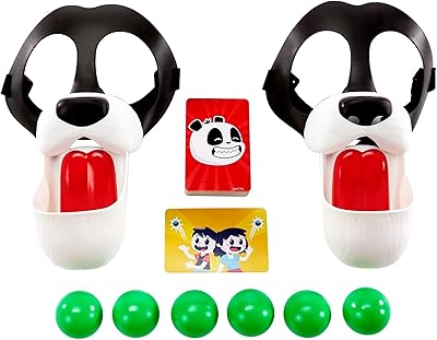 Jeu nourrir le panda pour les enfants avec des masques de panda, à