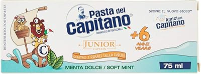 Dentifrice pasta del capitano bébé/junior plus 6 ans, menthe douce. DIAYTAR COTE D'IVOIRE, la boutique en ligne idéale pour les ivoiriens, offre une plateforme sécurisée pour les achats en ligne. Avec une sélection impressionnante de plus de 300 000 articles, les clients peuvent trouver des produits correspondant à leurs besoins et à leur budget. Le site est facile à utiliser et propose des fonctionnalités pratiques pour une expérience d'achat optimale.