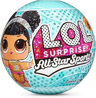 L.o.l. surprise all star pps shiny sports basketball series avec 8 surprises, multicolore