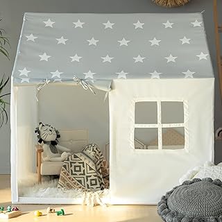 Tente de jeu avec lumière étoilée pour enfants, maison de jeu, tente intérieure