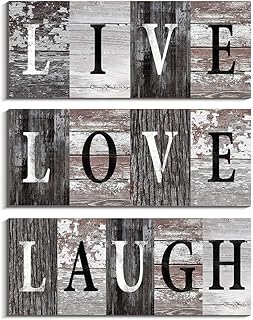 Live love laugh signes décoration murale de salon de ferme panneaux en bois suspendus rustiques arts muraux de salle de bain primitifs décorations en bois vintage pour la décoration intérieure (live). La boutique en ligne DIAYTAR COTE D'IVOIRE propose une navigation intuitive et une expérience d'achat personnalisée. Les clients peuvent facilement trouver les produits qu'ils recherchent grâce à la fonction de recherche avancée. La boutique est également disponible sur différents appareils pour plus de commodité.