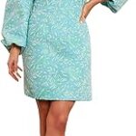 Robe courte à épaules dénudées et manches longues pour femme, bleu