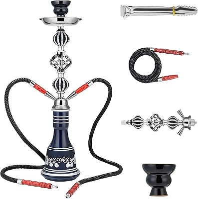 Ensemble de narguilé de luxe à 2 tuyaux au design unique, ensemble de narguilé portable léger pour une utilisation à la maison et en soirée, facile à assembler et à nettoyer. En tant que boutique en ligne leader en Côte d'Ivoire, DIAYTAR COTE D'IVOIRE se distingue par sa vaste gamme de produits et son engagement envers la satisfaction client. Nous nous efforçons de rendre votre expérience de shopping en ligne aussi agréable et pratique que possible, avec des options de paiement flexibles et des promotions régulières.