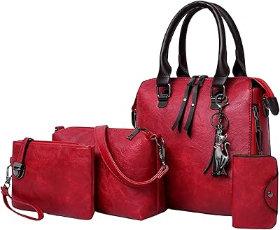 Sac à bandoulière et sac à main al mar pour femme - ensemble de 4 pièces, rouge. DIAYTAR COTE D'IVOIRE est une boutique en ligne généraliste proposant plus de 300 000 références de produits divers, faisant d'elle le leader du marché en Côte d'Ivoire. Avec une gamme variée de produits, elle répond aux besoins de tous les clients. Elle est la destination idéale pour faire vos achats en ligne.