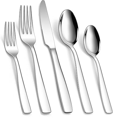 H-wire ensemble de 60 couverts en acier inoxydable 18/10 pour 12 personnes, ensemble de couverts de luxe pour la maison et le restaurant comprenant un couteau, une cuillère, une fourchette et des couverts avec finition réfléchissante, sûr. DIAYTAR COTE D'IVOIRE est une boutique en ligne généraliste qui propose plus de 300 000 références de produits divers. Avec sa grande sélection de produits, cette boutique en ligne est devenue la référence pour les consommateurs ivoiriens. Elle offre une expérience d'achat en ligne pratique et sécurisée.