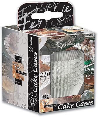 Moules à cupcakes amusants et festifs en papier, blanc, 10 cm, paquet