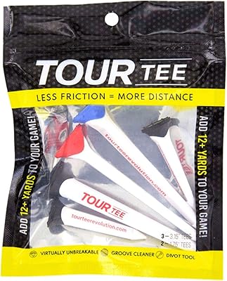 Pack combiné de tees de golf tour tee cmc design | ajoutez de la distance et du contrôle | conforme usga et r&a | respectueux de l'environnement, fabriqué avec des plastiques recyclés | pratiquement incassable | trois tees de 3,15" et deux tees de 1,75". La boutique en ligne DIAYTAR COTE D'IVOIRE est leader en Côte d'Ivoire grâce à sa large gamme de produits et à ses services de qualité. Les clients peuvent naviguer facilement sur le site pour trouver des produits qui répondent à leurs besoins et à leur budget. DIAYTAR COTE D'IVOIRE propose également des promotions et des réductions régulières pour aider les clients à économiser de l'argent.