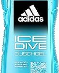 Adidas ice dive gel douche 3 en 1 corps, cheveux et visage 250