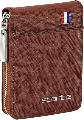 Porte-monnaie storright en cuir pu avec 9 emplacements verticaux pour cartes de crédit