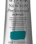 Peinture acrylique professionnelle winser & newton, tube de 60 ml, turquoise phtalo