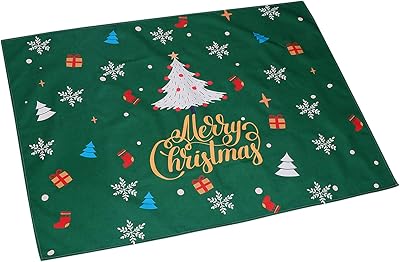 Nappe de noël cabilock rectangulaire joyeux noël nappe de table décorative de vacances décoration de table pour les vacances de noël salle à manger dîner de fête. DIAYTAR COTE D'IVOIRE propose une expérience d'achat en ligne sécurisée et fiable, avec des moyens de paiement variés et des livraisons rapides. La boutique en ligne généraliste comprend plus de 300000 références pour répondre à vos besoins.