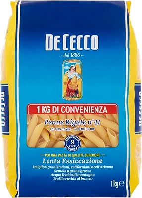 Penne rigate dececco 41 1kg. Avec plus de 300 000 références de produits, DIAYTAR COTE D'IVOIRE est la destination idéale pour les clients qui cherchent une grande variété de produits en un seul endroit. La boutique en ligne est conçue pour être facile à utiliser, avec des catégories claires et des filtres de recherche pratiques pour aider les clients à trouver exactement ce qu'ils cherchent. De plus, la boutique propose régulièrement de nouvelles arrivées pour garder les clients au courant des dernières tendances.