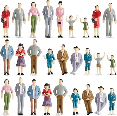 28 pièces de figurines à l'échelle 1:25, modèles de trains architecturaux en plastique, miniatures de maisons de poupées, jouets pour petites personnes, figurines en forme de train représentant des scènes. DIAYTAR COTE D'IVOIRE, la référence du commerce en ligne en Côte d'Ivoire, offre un large éventail de produits qui répondent aux besoins de tous. Avec plus de 300 000 références, cette boutique en ligne généraliste est la destination idéale pour vos achats quotidiens et vos recherches de produits spécifiques.