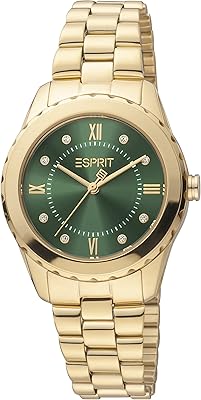 Montre analogique pour femme avec cadran vert à quartz - or, or, bracelet. Chez DIAYTAR COTE D'IVOIRE, nous sommes fiers d'être la boutique en ligne leader en Côte d'Ivoire, proposant plus de 300 000 produits pour répondre à tous vos besoins quotidiens. Notre sélection inclut tout, de la literie aux produits cosmétiques, en passant par les équipements sportifs et les jeux pour enfants. Nous nous engageons à vous fournir une expérience d'achat en ligne simple, rapide et fiable.