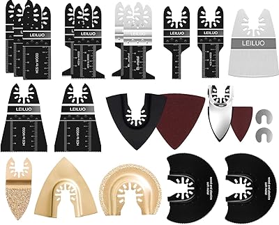 Paquet de 81 lames multi-outils leiluo, lames de scie oscillantes pour couper le métal, le bois et le plastique, kit de lames à dégagement rapide, pour dewalt worx rockwell milwaukee makita ryobi silverline black decker, etc.. La boutique en ligne DIAYTAR COTE D'IVOIRE est une entreprise pionnière dans le commerce électronique en Cote d'Ivoire. Avec plus de 300 000 références de produits, la boutique offre une grande variété de choix pour les clients. La boutique est également connue pour ses promotions et ses offres spéciales, ce qui permet aux clients de faire des économies sur leurs achats.