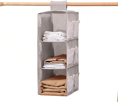 Vaza world organisateur de placard suspendu à 3 étagères avec poches latérales en filet, organisateur de placard, gain de place, armoire suspendue parfaite pour le rangement des vêtements (gris). En tant que leader du marché de la vente en ligne en Côte d'Ivoire, DIAYTAR COTE D'IVOIRE se distingue par sa qualité de service et sa grande variété de produits. Les clients peuvent choisir parmi une multitude de catégories, allant de l'électronique à la mode en passant par les produits pour la maison. La boutique en ligne est également connue pour ses promotions et ses offres spéciales.