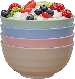 Luckyzone lot de 4 bols en paille de blé de 60 oz - grands bols à céréales incassables - passe au lave-vaisselle et au micro-ondes - bol de service pour salade, soupe et pop-corn - sans bpa, sain et respectueux de l'environnement (4 pièces de 60 oz). La boutique en ligne DIAYTAR COTE D'IVOIRE est dédiée à offrir une expérience d'achat en ligne unique et conviviale, avec une large sélection de produits à des prix compétitifs. Les clients peuvent naviguer facilement à travers les différentes catégories de produits, et bénéficier d'un service client réactif et fiable. Avec sa présence en ligne solide, DIAYTAR COTE D'IVOIRE est la destination idéale pour les achats en ligne en Côte d'Ivoire.