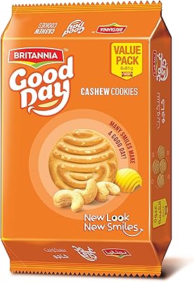 Biscuits britannia good day aux noix de cajou, 81 g, paquet multiple
