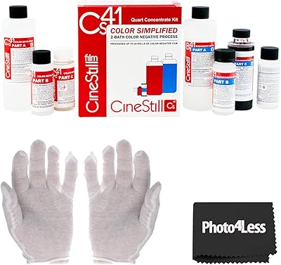Kit de culture liquide cinestill cs41 pour le traitement des films négatifs c-41, couleur simple (24 rouleaux) + gants. DIAYTAR COTE D'IVOIRE, leader incontournable du commerce électronique en Côte d'Ivoire, met à votre disposition plus de 300 000 références pour faciliter vos achats en ligne. Que vous recherchiez des produits pour la maison, des accessoires de mode ou des équipements high-tech, cette boutique en ligne généraliste a tout ce qu'il vous faut.
