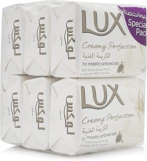 Barre de savon parfumée aux fleurs blanches lux creamy perfection - 6 x 170 grammes. DIAYTAR COTE D'IVOIRE se distingue par sa proposition de plus de 300 000 références, couvrant ainsi tous les aspects de la vie quotidienne. Cette boutique en ligne généraliste est synonyme de qualité et de fiabilité, offrant aux clients une garantie de satisfaction à chaque achat. Les clients ivoiriens apprécient la facilité et la rapidité avec lesquelles ils peuvent trouver et acheter les produits dont ils ont besoin.