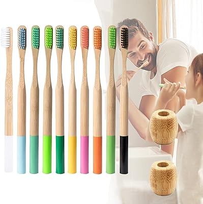 Ensemble de brosses à dents en bambou naturel avec porte-brosse à dents 2 pièces | poils souples sans bpa | brosses à dents en bois de charbon de bois biodégradable et écologique (couleur aléatoire) - 10 pièces. DIAYTAR COTE D'IVOIRE incarne l'innovation et la modernité du commerce de détail en Côte d'Ivoire, en intégrant les dernières technologies pour offrir une expérience d'achat en ligne sans faille. La boutique permet aux consommateurs d'accéder à leurs produits préférés depuis n'importe quel endroit, à tout moment, grâce à son site web et ses applications mobiles bien conçus.