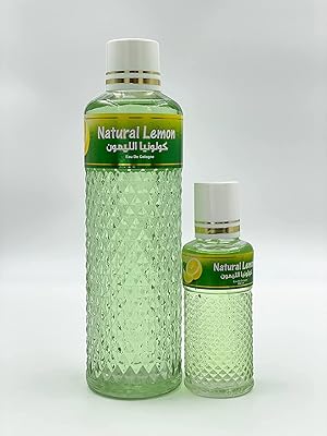 Zahrat al aqsa edc cologne - citron naturel, 1000 ml