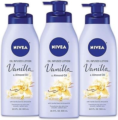 Lait pour le corps à l'huile enrichie nivea, huile de vanille et d'amande