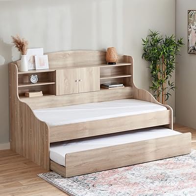 Lit gigogne cooper home box, taille simple, 194,5 x 133 x 121 cm