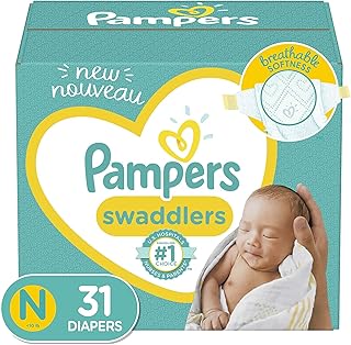 Couches pour nouveau-nés/taille 0 (< 10 lb), 31 pièces - couches jetables pampers