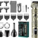 Vgr v-106 kit de toilettage professionnel 6 en 1 avec écran led