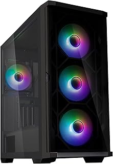 Boîtier d'ordinateur de jeu zalman z10 duo atx mi-tour avec panneau avant, filtre
