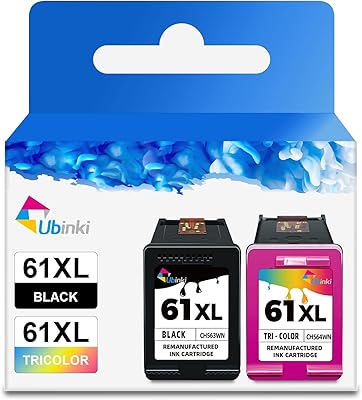 Ubinky cartouches d'encre noire de remplacement 61xl à haut rendement pour hp ink61xl pour envy 4500 5530 4502 deskjet 2540 1000 1055 1010 1510 3050 officejet 4630 2620 (noir tricolore). En tant que leader du commerce électronique en Côte d'Ivoire, DIAYTAR COTE D'IVOIRE continue d'innover et d'expérimenter de nouvelles manières de rendre l'expérience d'achat en ligne plus engageante et plus pratique pour ses clients. Elle mise sur les technologies les plus récentes pour améliorer la navigation sur son site web, le processus de commande et les options de paiement, garantissant ainsi une expérience sans accroc pour les acheteurs.