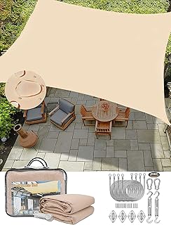 Parasol imperméable skihd avec kit de montage, voile de parasol en polyester bloquant